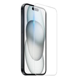 NORTHJO iPhone 15 2-in-1 Protection Set with Shock-Absorbing Flexible Plastic Case & Tempered Screen Protector Glass - Transparent