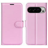 EIDERWOOD Google Pixel 10 Pro XL Faux Leather Flip Case with Cardholder & Stand Function - Pink