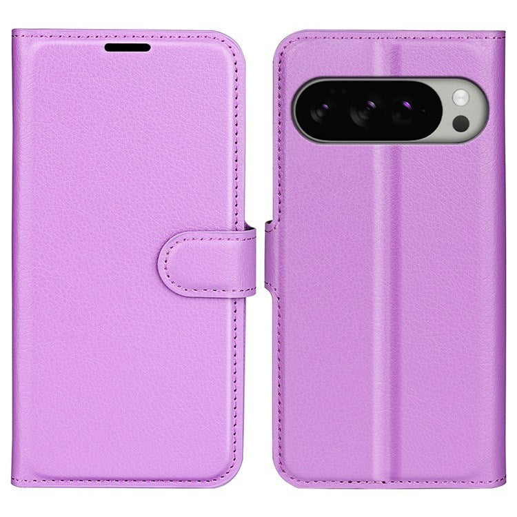 EIDERWOOD Google Pixel 10 Pro XL Faux Leather Flip Case with Cardholder & Stand Function - Purple