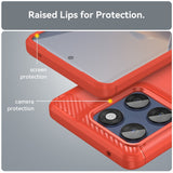 EIDERWOOD Motorola Edge 60 / Edge 60 Fusion Brushed Carbon Case - Red
