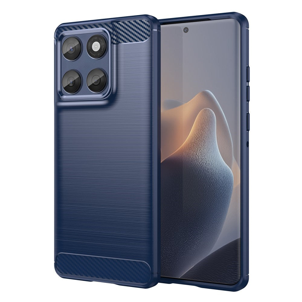 EIDERWOOD Motorola Edge 60 / Edge 60 Fusion Brushed Carbon Case - Blue