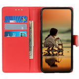 EIDERWOOD Sony Xperia 1 VII Faux Leather Flip Case with Cardholder & Stand Function - Red