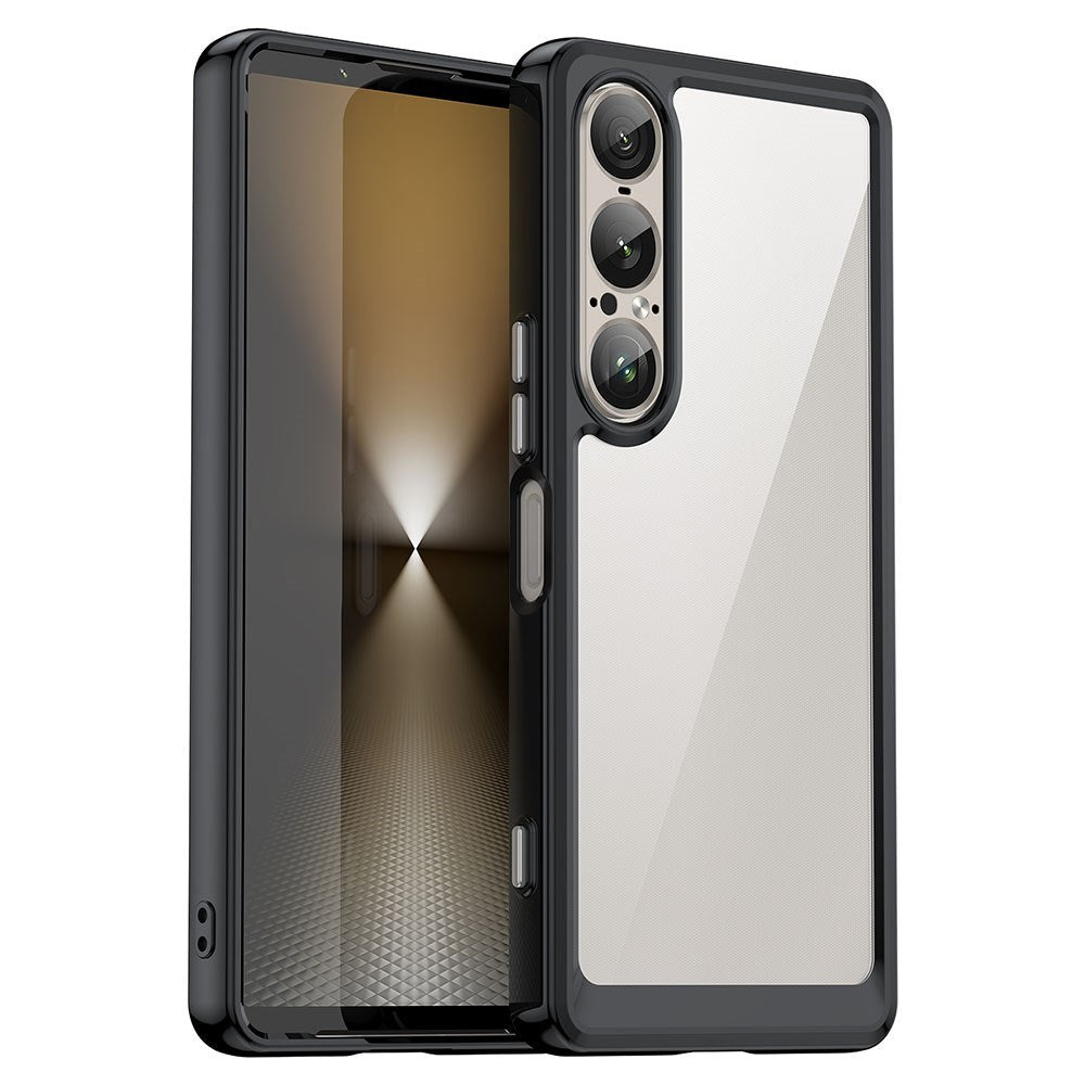 EIDERWOOD Sony Xperia 1 VII Hybrid Plastic Case - Transparent / Black