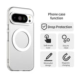 EIDERWOOD Google Pixel 10 / 10 Pro Hybrid Plastic Case - MagSafe Compatible - Transparent / White