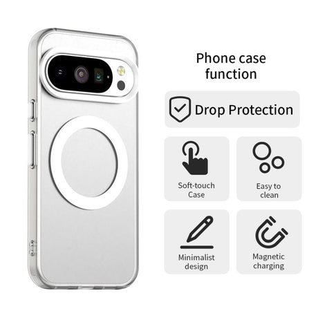 EIDERWOOD Google Pixel 10 / 10 Pro Hybrid Plastic Case - MagSafe Compatible - Transparent / White