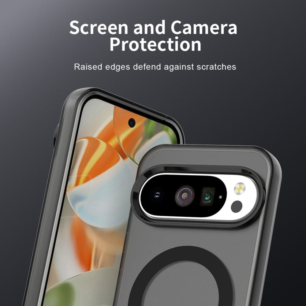 EIDERWOOD Google Pixel 10 / 10 Pro Hybrid Plastic Case - MagSafe Compatible - Transparent / Black