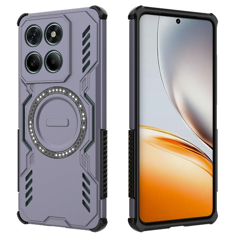 EIDERWOOD Motorola Edge 60 / Edge 60 Fusion Hybrid Plastic Case with Heat Dissipation - Purple