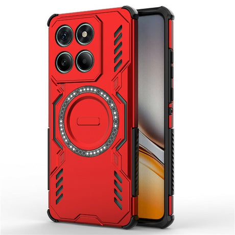 EIDERWOOD Motorola Edge 60 / Edge 60 Fusion Hybrid Plastic Case with Heat Dissipation - Red