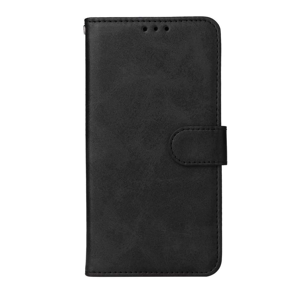 EIDERWOOD iPhone 17 Faux Leather Flip Case with Wallet & Strap - Black