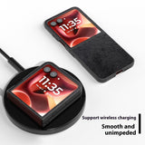 EIDERWOOD Motorola Razr 60 Ultra Faux Leather Case - Black