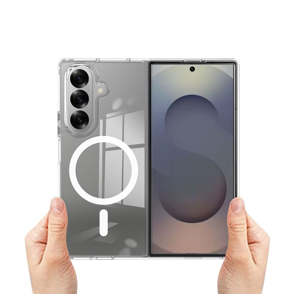 EIDERWOOD Samsung Galaxy Z Fold7 Hybrid Plastic Case - MagSafe Compatible - Transparent