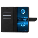 Oppo Reno14 (5G) Faux Leather Flip Case with Print - Black