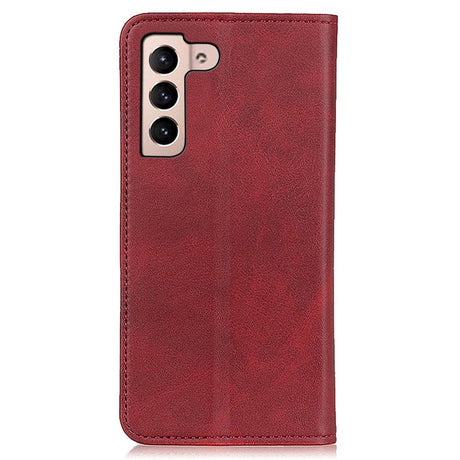 Samsung Galaxy S23 Magnetic Leather Flip Case w. Wallet - Red