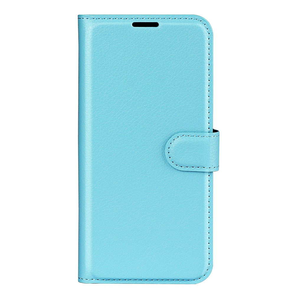 EIDERWOOD iPhone Air Litchi Flip Case with Built-in Card Holder & Stand Function - Blue