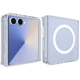 EIDERWOOD Samsung Galaxy Z Flip7 Hybrid Plastic Case - MagSafe Compatible - Transparent