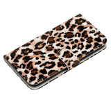 EIDERWOOD iPhone 17 Pro Faux Leather Case with Wallet & Strap - Leopard
