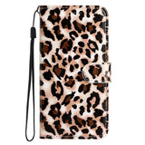 EIDERWOOD iPhone 17 Pro Max Faux Leather Case with Wallet & Strap - Leopard