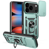 EIDERWOOD iPhone 17 Pro Hybrid Craftsman Case with Kickstand & Cam Slider - Green