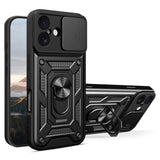 EIDERWOOD iPhone 17 Hybrid Craftsman Case with Kickstand & Cam Slider - Black