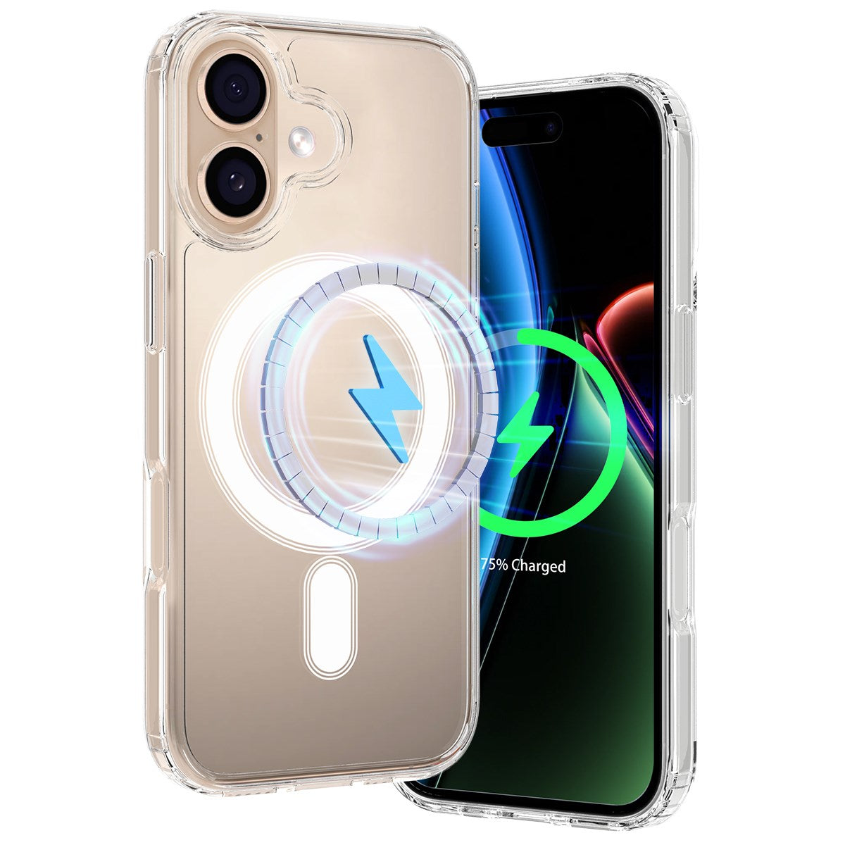 EIDERWOOD iPhone 17 Hybrid Plastic Case - MagSafe Compatible - Transparent