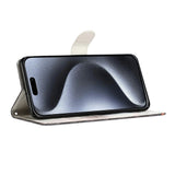 EIDERWOOD iPhone Air Faux Leather Case with Wallet & Strap - Kitten