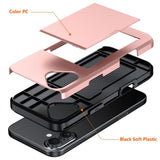EIDERWOOD iPhone 17 Hybrid Case with Card Holder - Black