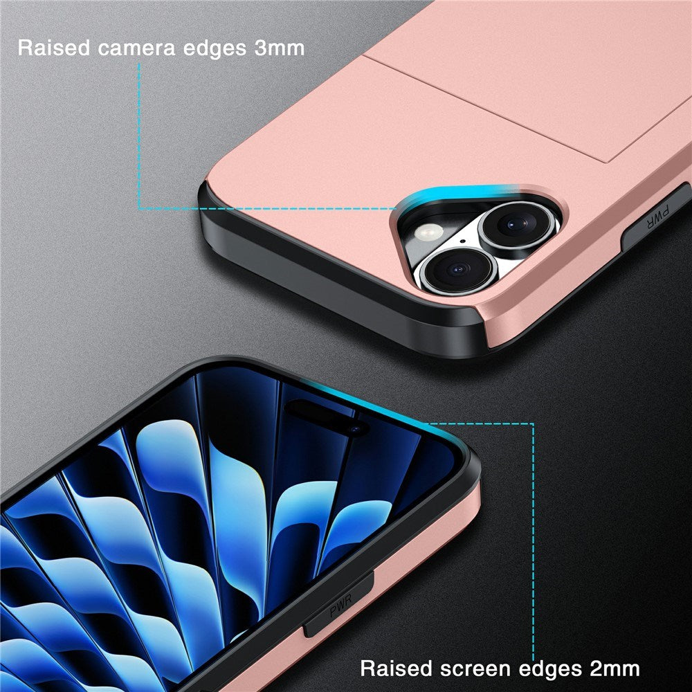 EIDERWOOD iPhone 17 Hybrid Case with Card Holder - Black