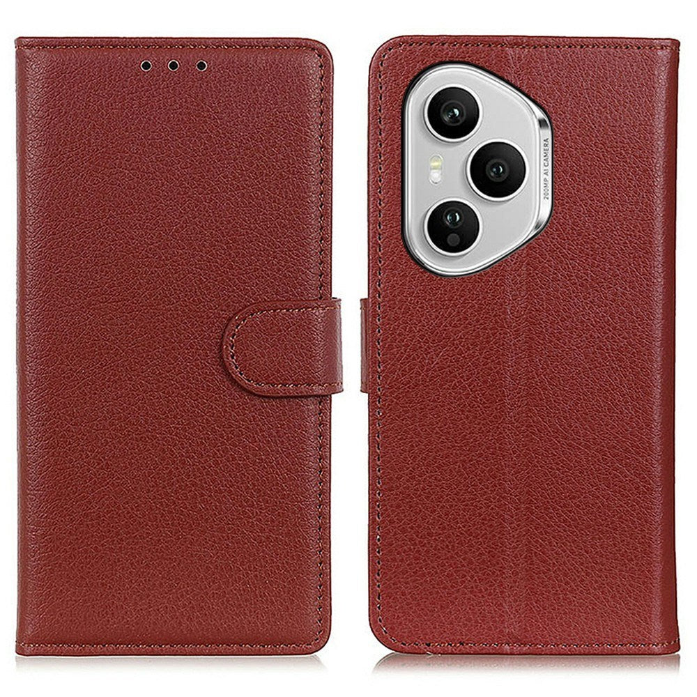 EIDERWOOD Honor 400 Pro Faux Leather Flip Case with Cardholder & Stand Function - Brown