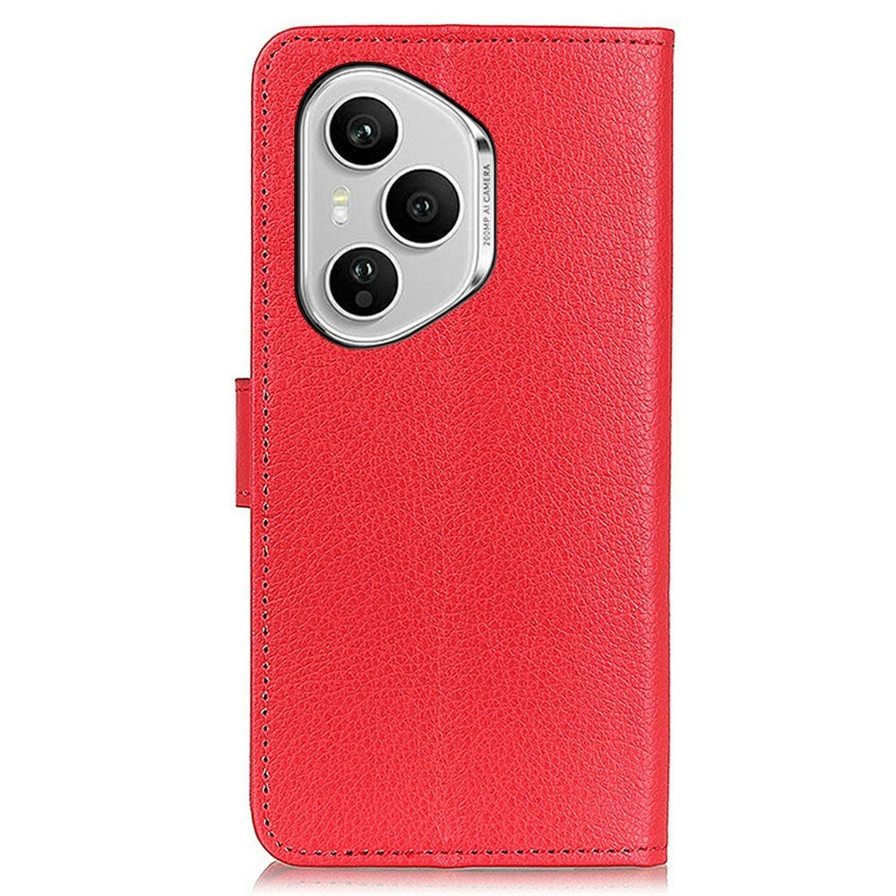 EIDERWOOD Honor 400 Pro Faux Leather Flip Case with Cardholder & Stand Function - Red