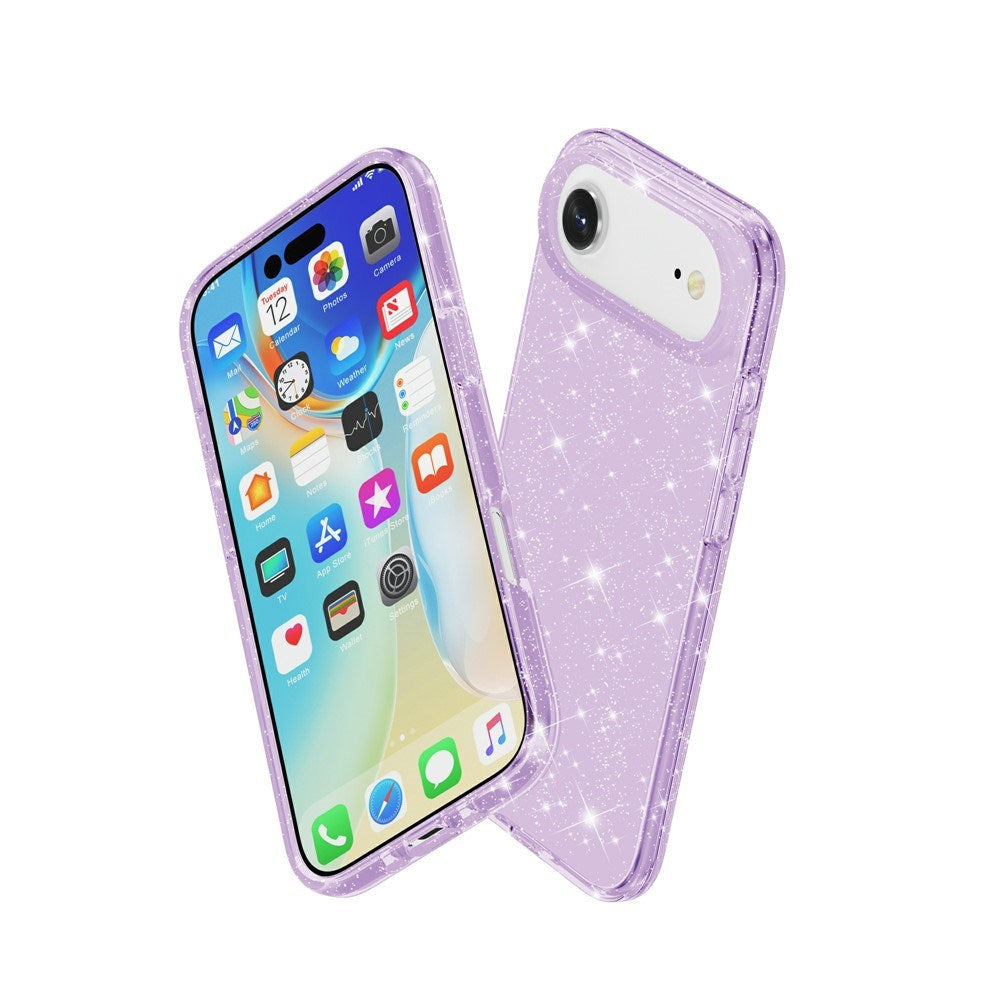 EIDERWOOD iPhone Air Hybrid Plastic Case - Purple Glitter