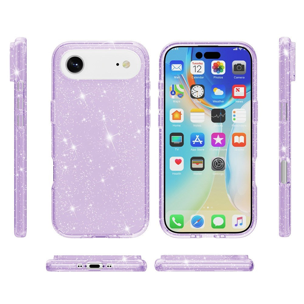 EIDERWOOD iPhone Air Hybrid Plastic Case - Purple Glitter