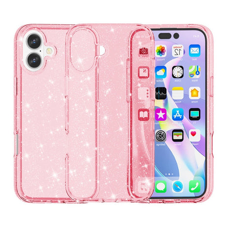 EIDERWOOD iPhone 17 Hybrid Plastic Case - Pink Glitter