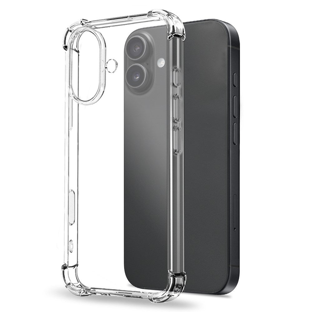 NORTHJO iPhone 17 3-in-1 Protection Set with Shock-Absorbing Flexible Plastic Case / Tempered Screen Protector Glass / Camera Lens Protector Glass - Transparent