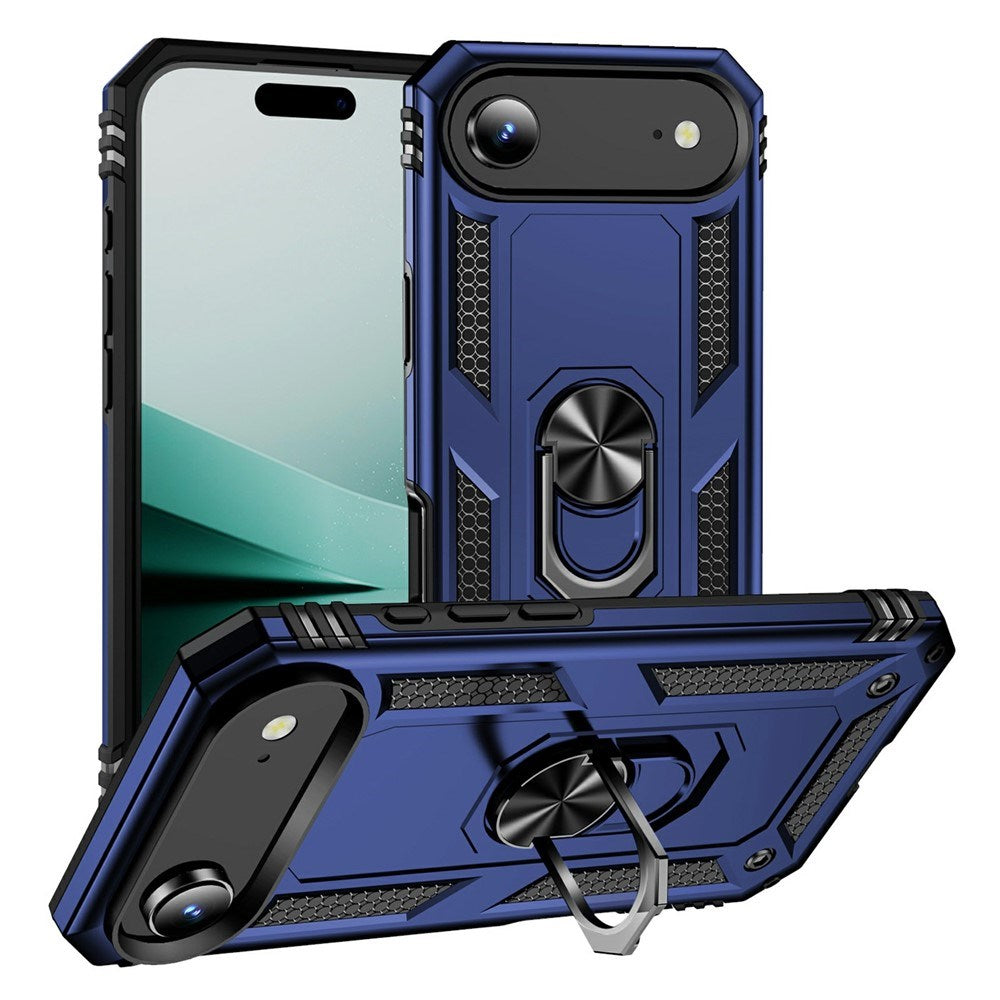 EIDERWOOD iPhone Air Hybrid Craftsman Case with Kickstand - Blue