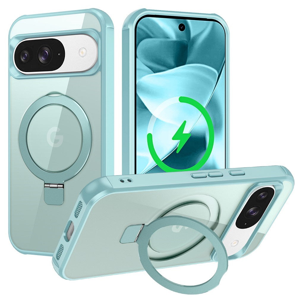 EIDERWOOD Google Pixel 10 / 10 Pro / 9 / 9 Pro Hybrid Case with Kickstand - MagSafe Compatible - Light Blue