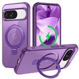 EIDERWOOD Google Pixel 10 / 10 Pro / 9 / 9 Pro Hybrid Case with Kickstand - MagSafe Compatible - Purple