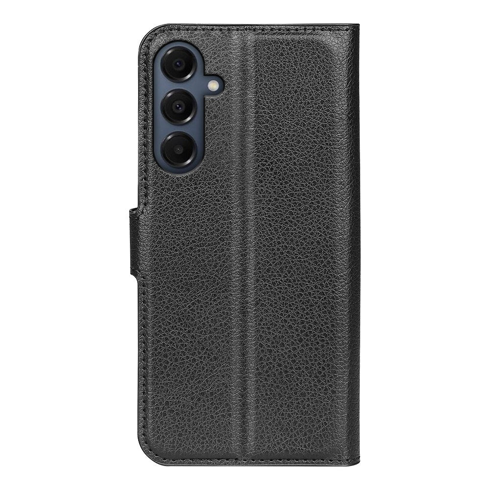 EIDERWOOD Samsung Galaxy A17 (5G) Litchi Faux Leather Wallet Case - Black