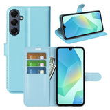 EIDERWOOD Samsung Galaxy A17 (5G) Litchi Faux Leather Wallet Case - Blue