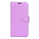 EIDERWOOD Samsung Galaxy A17 (5G) Litchi Faux Leather Wallet Case - Purple