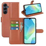 EIDERWOOD Samsung Galaxy A17 (5G) Litchi Faux Leather Wallet Case - Brown