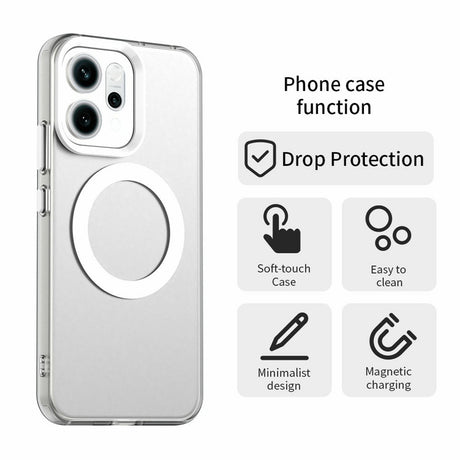Oppo Reno14 (5G) EIDERWOOD Hybrid Plastic Case - MagSafe Compatible - Transparent