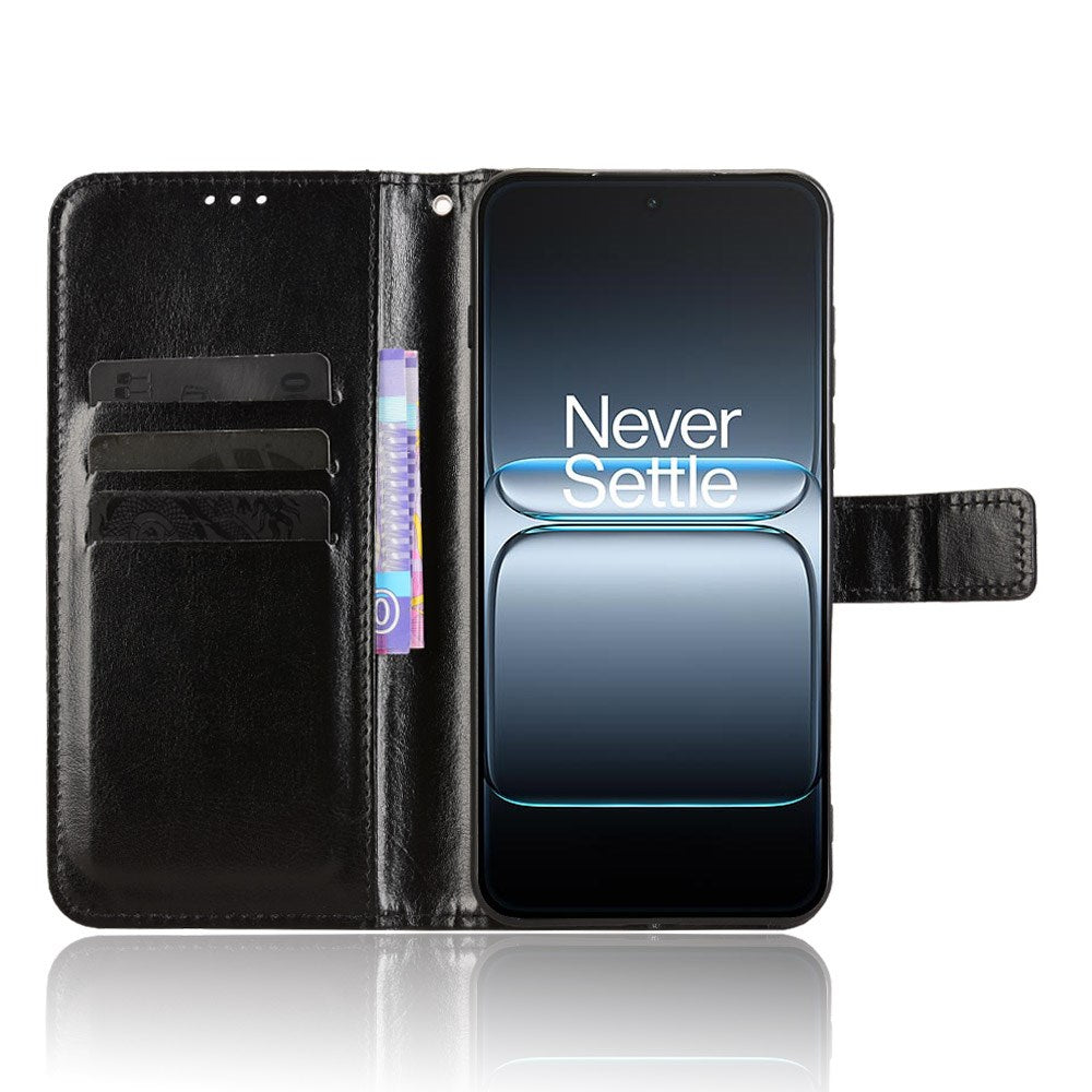 EIDERWOOD OnePlus Nord 5 Faux Leather Flip Case with Strap - Black