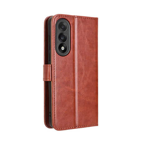 EIDERWOOD OnePlus Nord 5 Faux Leather Flip Case with Strap - Brown