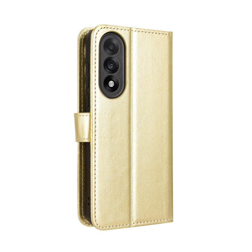 EIDERWOOD OnePlus Nord 5 Faux Leather Flip Case with Strap - Gold