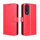 EIDERWOOD OnePlus Nord 5 Faux Leather Flip Case with Strap - Red