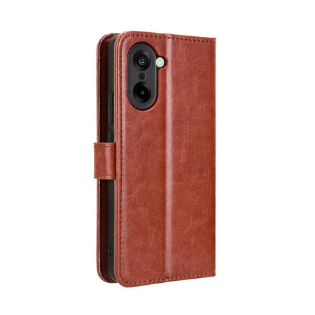 EIDERWOOD OnePlus Nord CE5 Faux Leather Flip Case with Strap - Brown
