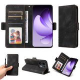 Oppo Reno14 Pro (5G) / Reno13 Pro (5G) Faux Leather Flip Case with Print - Black