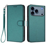 iPhone 18 Pro Max / 17 Pro Max EIDERWOOD Faux Leather Flip Case with Strap - Green