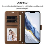 iPhone 18 Pro Max / 17 Pro Max EIDERWOOD Faux Leather Flip Case with Strap - Brown