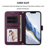 iPhone 18 Pro Max / 17 Pro Max EIDERWOOD Faux Leather Flip Case with Strap - Purple